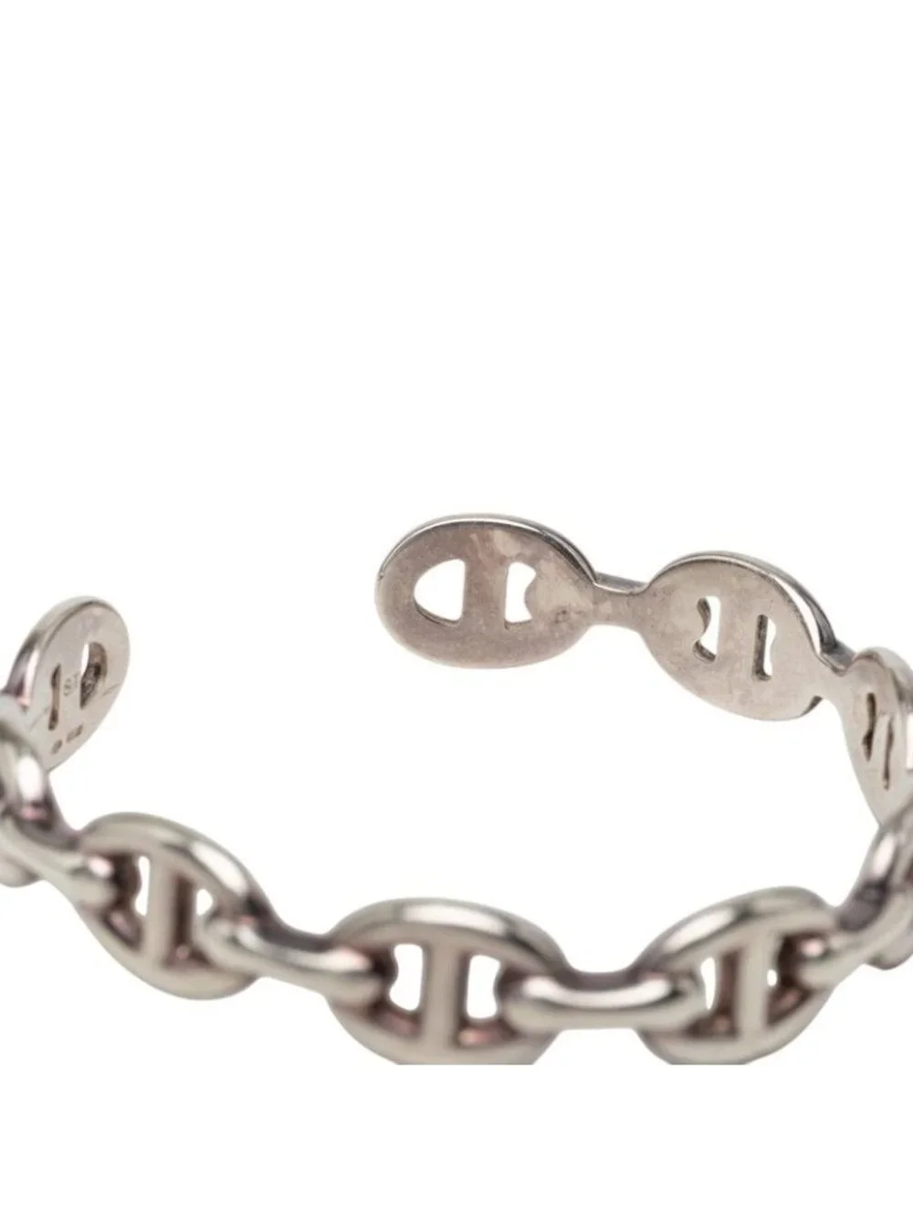 Hermes Chaine D'ancre ST Bangle Silver Bracelet